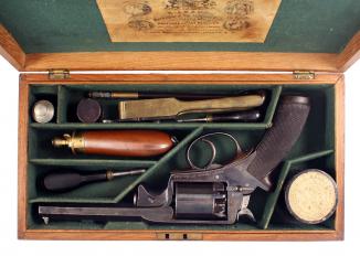A Cased 54-Bore Adams Revolver