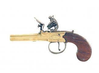 A Pair of Flintlock Pocket Pistols by Bond of London