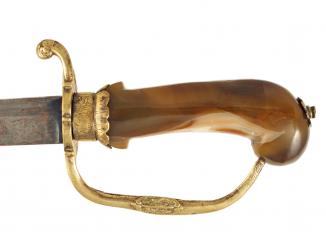 A Scarce Agate Hilted Hanger