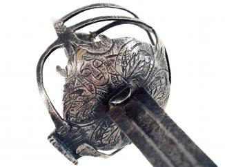 A Mortuary Hilted Broadsword, Circa 1640.