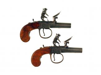 A Very Small Pair of Pistols signed Twigg.