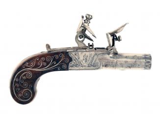 A Pair of Naval Flintlock Pocket Pistols