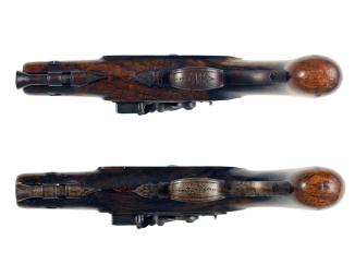 A Pair of Overcoat Pistols by Brummitt