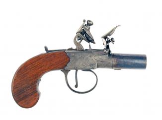 A Crisp Flintlock Pocket Pistol by Southall