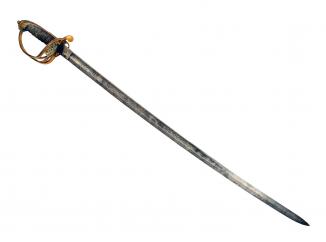An 1845 Infantry Officers Sword. 