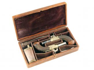 A Cased Pair of Percussion Pistols