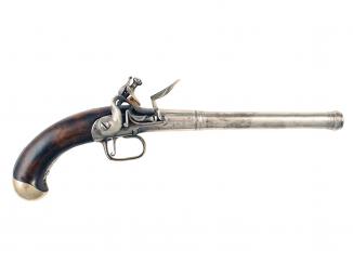 A Rifled Continental Queen Anne Pistol