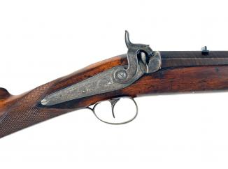 A Percussion Rifle by Elwell of Birmingham