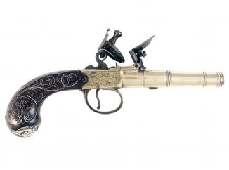 A Silver Inlaid Pistol