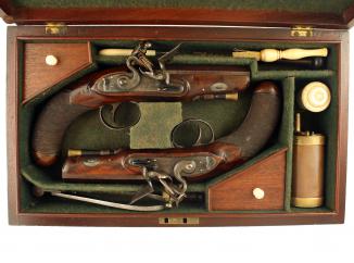 A Cased Pair of Carriage Pistols