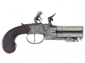 A Tap-Action Pistol With Bayonet