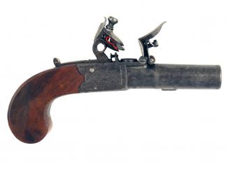 A Cased Pair Of Pocket Pistols