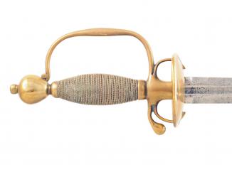 A Brass Hilted Smallsword, 18th Century.