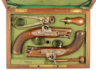 A Pair of Percussion Pistols by Westley Richards