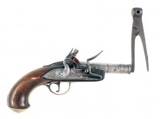 An Early Flintlock Pocket Pistol 