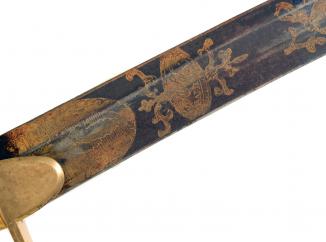 A Historic Blue & Gilt Sword