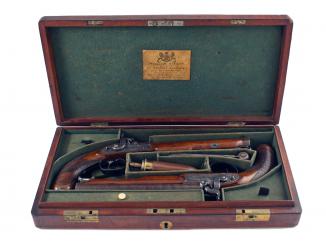 A Cased Pair of Westley Richards Officers Pistols