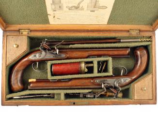 A Superb Cased Pair of Wogdon Duelling Pistols