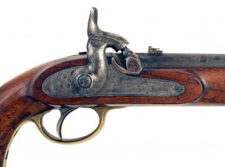 A Rare Lancers Pistol with Shoulder Stock