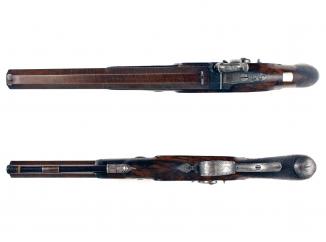 A Cased Pair of Percussion Pistols by Lancaster