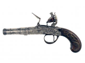 An Early Pair of Flintlock Pocket Pistols by Richards