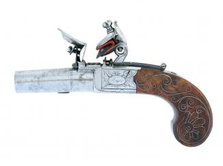 A Cased Pair of Flintlock Pocket Pistols