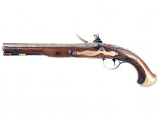 A Rare Flintlock Officers Pistol for the Rossie Militia 