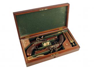 A Superb Cased Pair of Pistols by Grierson