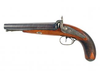 A 12 Bore Continental Howdah Pistol 