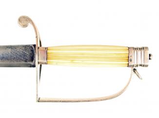 A Solid Silver Hilted Spadroon