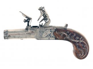 A Pair of Naval Flintlock Pocket Pistols