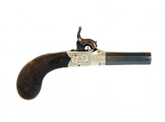 A Cased Pair of Percussion Pocket Pistols by Bently 