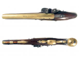 A Scarce Mail Coach Pistol by H.W. Mortimer