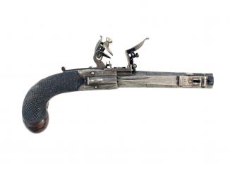 A Flintlock Bayonet Pocket Pistol