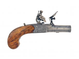 A Crisp Flintlock Pocket Pistol   