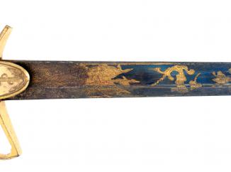 A Naval 1805 Pattern Blue & Gilt Sword