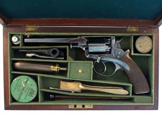 A Cased Adams Revolver. 