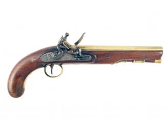 A Cased Pair of Flintlock Pistols by Higham