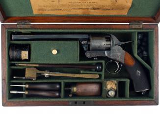 A Rare Cased Webley Longspur Revolver