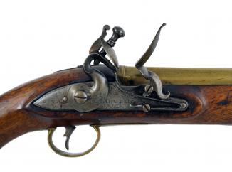 A Flintlock Pistol by Heylin of London. 