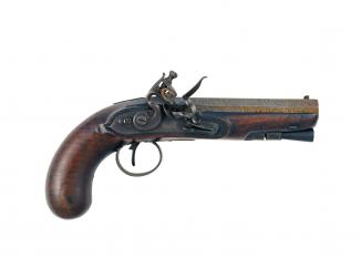 A Flintlock Pistol by Rigby of Dublin