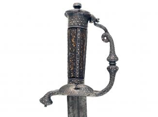 An Exceptional English Silver Hilted Hanger