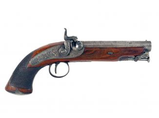 A Pair of Irish Pistols by Calderwood and Son. 