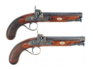 A Very Good Pair of Percussion Officers Pistols