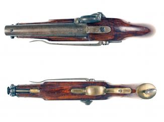 A Percussion Sea Service Pistol, Dated 1855.