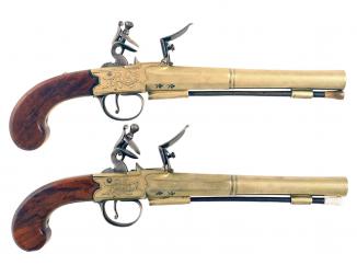 A Pair of Flintlock Pistols by Bunney