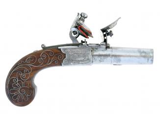 A Cased Pair of Flintlock Pocket Pistols