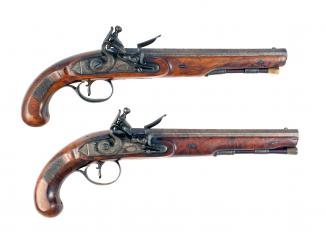 A Cased Pair of Flintlock Pistols