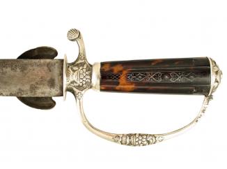 A Silver Hilted Hunting Hanger