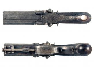 A Cased Pair of D.B. Pistols by Mortimer